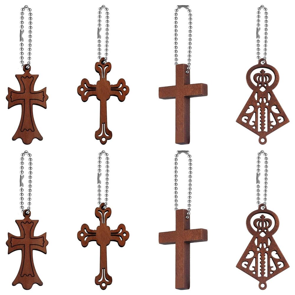 6860 20Pcs/40Pcs Mini Wooden Crosses Charms Cruz De Madera Pocket Cross